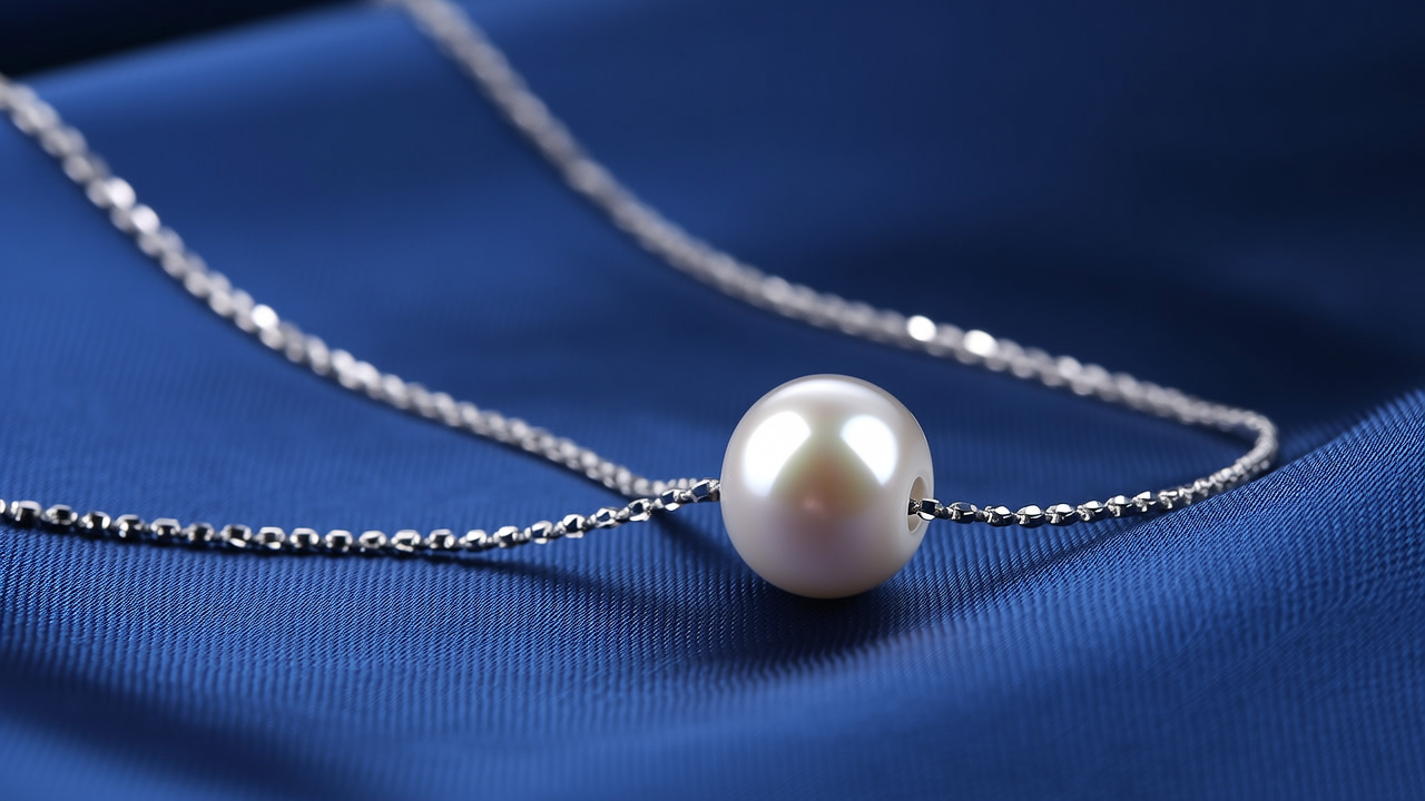 圆珠金项链图片